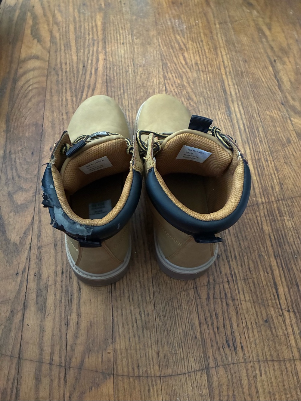 Rocawear Wheat-Tan Lace-Up Work Boots 🥾 (Discounted due to storage damage)